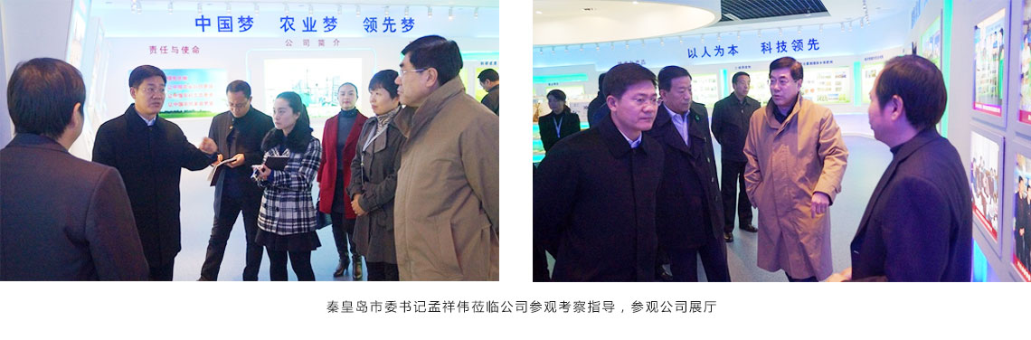 秦皇岛市委书记孟祥伟莅临公司参观考察指导